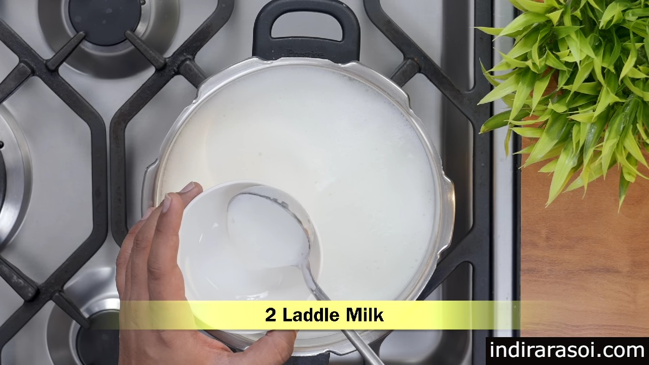 18. laddle milk